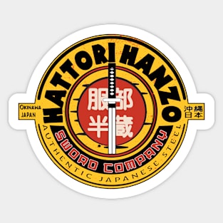 Hattori Hanzo Sword Company Vintage Japanese Design's Inspiration Sticker